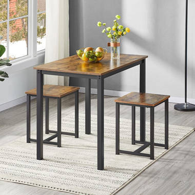 Grey 3 best sale piece dining set